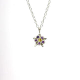 Necklace - Fancy Columbine with Amethyst
