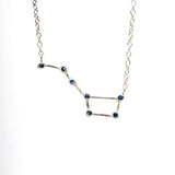 Necklace - Big Dipper Blue Sapphire