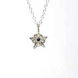 Necklace - Columbine with Blue Sapphire