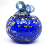 Pumpkin, Med - blue with metallic speckles