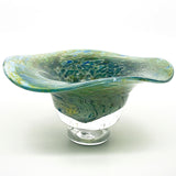 Wavy Bowl - green, blue