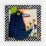 Sunflower Crow