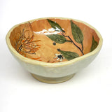 Bowl - botanical peach