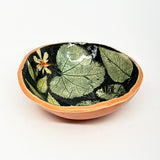 Bowl - black with botanicals