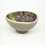 Bowl - purple with botanicals