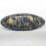 Platter - blue with botanicals