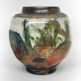 Raku Vase - Faceted