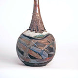 Raku Vase - Thin Neck