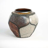 Raku Vase - 5 Sided