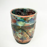 Raku Vase - Copper Cylinder