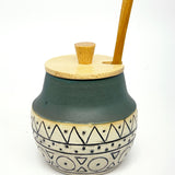 Lidded Jar - slate blue
