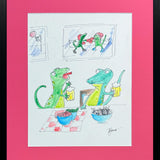 Two Lizards Walk into a Bar