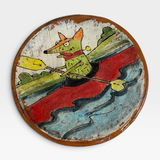 Plate - kayak dog