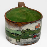Mug, short - alligator