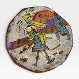 Plate - space cat