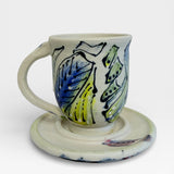 Espresso Cup & Saucer - Blue 2