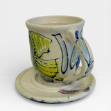 Espresso Cup & Saucer - Blue 2