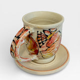 Espresso Cup & Saucer - Red 2