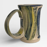 Mug, 8oz - Blue / Green Drop Handle