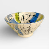 Soup Bowl, sm - Blue Bamboo Flare