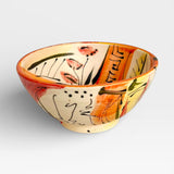 Soup Bowl, sm - Persimmon Poppies