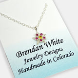 Necklace - Fancy Columbine with Pink Sapphire
