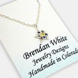Necklace - Fancy Columbine with Blue Sapphire