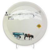 Plate, xl - birds on a wire