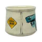 Rocks Cup - burro with cart