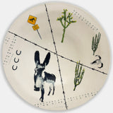 Platter, Wall Hung - Burro & Cacti