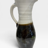 Pitcher - black with green brush strokes
