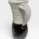 Pitcher - black with green brush strokes