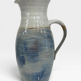 Pitcher - blue with celadon brush stokes