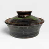 Bread Baker - Tenmoku and Black with Green Brush