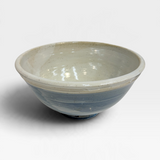 Footed Bowl - Coleman's White and Blue