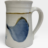 Mug, 16oz - Coleman's White, Blue Brush