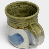 Mug, 16oz - Ash, Coleman's White, Blue Brush