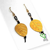 Earrings - vermeil leaf