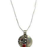 Necklace - fusion with carnelian