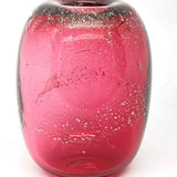 Vase - ruby with gold mica III