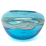 Vase - blue with swirl