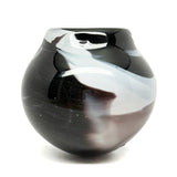 Vase - marbled indigo
