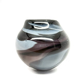 Vase - marbled indigo