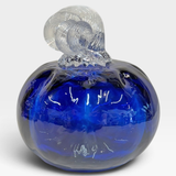 Pumpkin, Sm - blue with clear stem