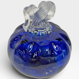 Pumpkin, Sm - blue with clear stem