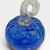 Pumpkin, Sm - lt. blue with clear stem