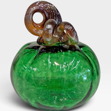 Pumpkin, Sm - emerald with gold stem