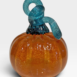 Pumpkin, Sm - autumn orange with green stem