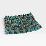 Dish - murrini teal and purple