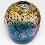 Vase - Amber, Purple and Emerald Green